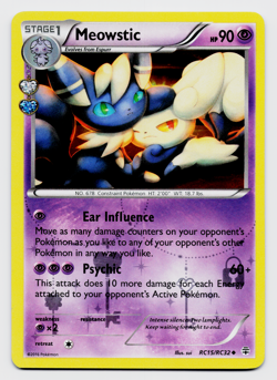 Meowstic RC15/RC32 Pokemon TCG XY: Generations Radiant Collection VLP - Image 1