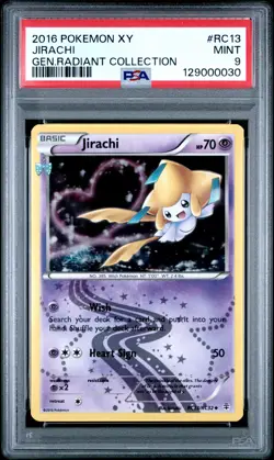 2016 POKEMON XY GENERATIONS RADIANT COLLECTION #RC13 JIRACHI PSA 9 - Image 1