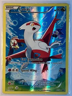POKEMON LATIAS TCG XY78 Black Star Promo Card Full Art Holo *HEAVY PLAY* - Image 1