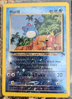 2001 Pokemon Southern Islands Promo Marill 11 REVERSE HOLO - Image 1