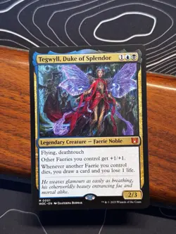 MTG Tegwyll, Duke of Splendor Wilds of Eldraine Commander - NM Regular - Image 1