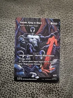 MTG Venom, King in Black Borderless English Mythic (Non-Foil) M/NM - Image 1