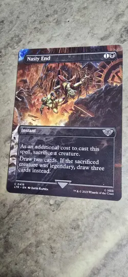 Nasty End (Borderless) Universes Beyond: the Lord of the Rings Instant MTG NM - Image 1