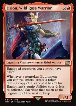 x1 Firion, Wild Rose Warrior - Foil R MTG Final Fantasy M/NM, English - Image 1