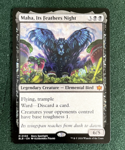 Maha, Its Feathers Night [Bloomburrow] - Mint Condition | M 0100 BLB - Image 1