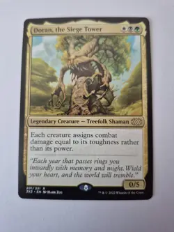 1x Mtg Doran, the Siege Tower Double Masters 2022 Regular Rare 201 NM x1 - Image 1