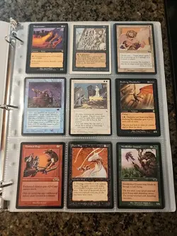 Vintage Magic The Gathering Binder Collection Card Lot MTG 1993-2003 Rares - Image 1