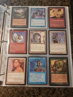 Vintage Magic The Gathering Binder Collection Card Lot MTG 1993-2003 Rares - Image 3
