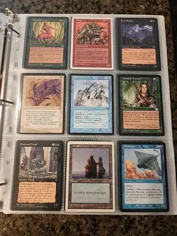 Vintage Magic The Gathering Binder Collection Card Lot MTG 1993-2003 Rares - Image 4