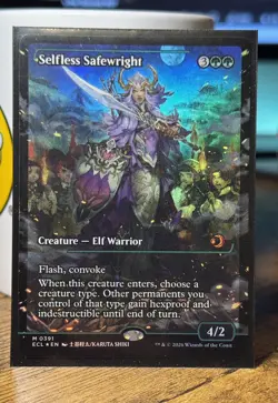 Selfless Safewright (Showcase) FOIL MTG 391 M Lorwyn Eclipsed ECL NM - Image 1