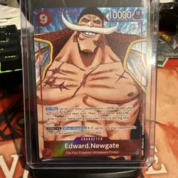 Edward Newgate (Alt Art) One Piece Card Game TCG OP02-004 English Paramount War - Image 1