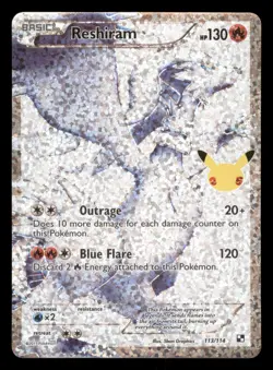 Near Mint Reshiram 113/114 Celebrations: Classic Collection - Image 1