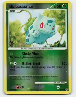 2007 Pokemon, Secret Wonders, #77/132 Bulbasaur, Reverse Holo Common - Image 1