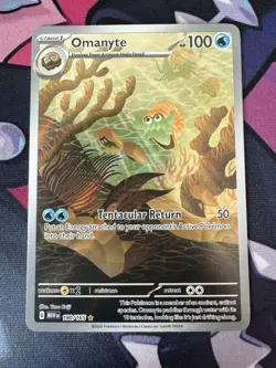 Omanyte 180/165 Pokemon TCG Sv: Scarlet & Violet 151 IR Full Art Near Mint - Image 1