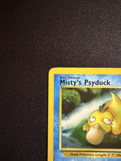 Pokemon TCG Misty’s Psyduck W Stamp Promo - Gym Heroes - Vintage WOTC 2000 NM - Image 4