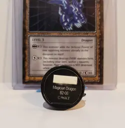 Yugioh Dungeon Dice Monsters DDM Magician Dragon B2-06 English Card & Figure Lot - Image 3