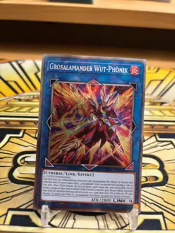 Yugioh Grosalamander Wut-Phonix RA04-DE083 Platinum Secret Rare - Image 1