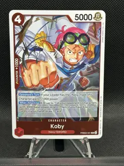 One Piece Premium Booster The Best Vol. 2 Koby #PRB02-001 RARE NM - Image 2