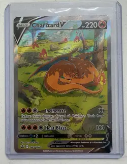 Pokemon Charizard V SWSH260 Sword & Shield Promo Full Art Card Holo 220 HP Rare! - Image 1