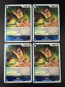 x4 One Piece TCG Jozu OP08-047 Rare Foil Two Legends English Playset NM - Image 1