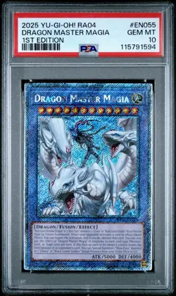 *PSA 10* Dragon Master Magia RA04-EN055 - Image 1