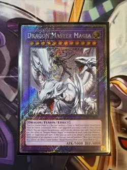 Dragon Master Magia (Platinum Secret Rare) RA04-EN055 Quarter Century 1st Ed - Image 1