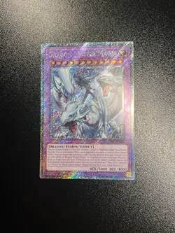 Yugioh! Dragon Master Magia (Platinum Secret Rare) - RA04-EN055 1st Edition NM - Image 1
