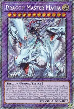 Dragon Master Magia Platinum Secret Rare RA04-EN055 - Image 1