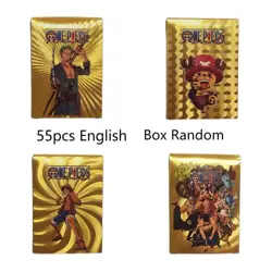 One Piece Card Display Box Boosters Pack 55 Pcs Limited Gold Edition Manga TCG - Image 1