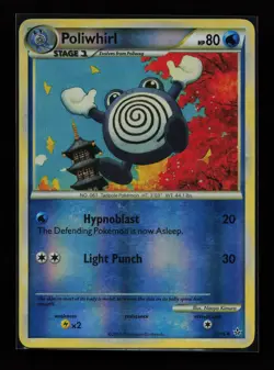 Poliwhirl 37/95 Uncommon Reverse Holo Unleashed Pokemon Card - Image 1