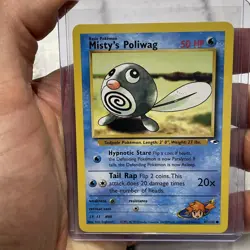 MISTY’S POLIWAG 87/132 - Gym Heroes Set - VINTAGE WOTC Pokemon Card NM Nintendo - Image 1