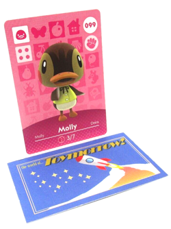 Animal Crossing Nintendo Amiibo - MOLLY #99 - Series 1 Authentic Card - Image 1