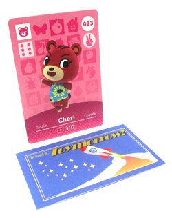 Animal Crossing Nintendo Amiibo - CHERI #23 - Series 1 Authentic Card - Image 1