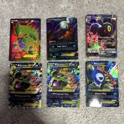 Pokemon TCG EX GX Card Lot - Dark Type - 6 Cards - Holographic - Image 1