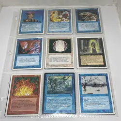 Magic The Gathering Binder Page Card Lot Vintage 90 + Cards Mixed LP-NM - Image 1