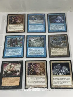 Magic The Gathering Binder Page Card Lot Vintage 90 + Cards Mixed LP-NM - Image 3