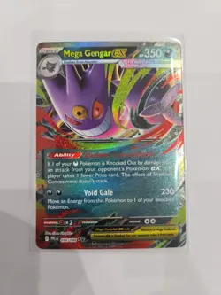 Mega Gengar EX 056/094 Me02: Phantasmal Flames Holo Pokemon Card Near Mint - Image 1