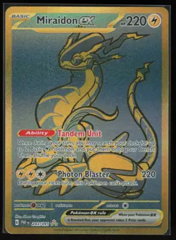 Pokemon Miraidon ex Hyper Rare Holo SV: Paldean Fates 243/091 NM - Image 1