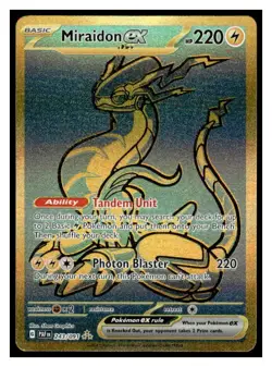 Miraidon ex - Hyper Rare - SV: Paldean Fates 243/091 - Near Mint Pokemon - Image 1