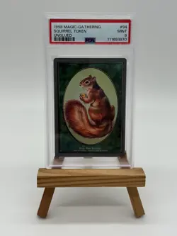 1998 Magic The Gathering MTG Squirrel Token Unglued #94 PSA 9 Pop 2 - Image 1