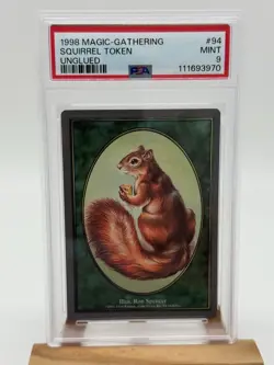 1998 Magic The Gathering MTG Squirrel Token Unglued #94 PSA 9 Pop 2 - Image 3