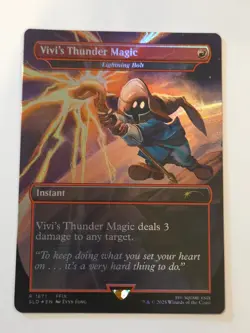 Vivis Thunder Magic Lightning Bolt Rainbow Foil Secret Lair Final Fantasy 1871 - Image 1