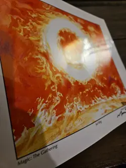 Magic The Gathering Sol Ring Glossy Print Signed Mark Tedin MTG Rare - Image 4