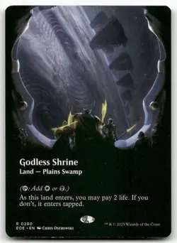 Godless Shrine (Borderless) 280 MTG Edge of Eternities R NM - Image 1
