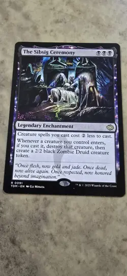 The Sibsig Ceremony Tarkir: Dragonstorm Regular Enchantment Rare MTG NM - Image 1