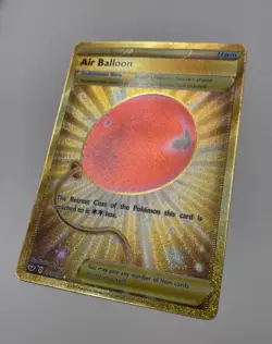 Pokemon TCG Sword & Shield Base Air Balloon Card 213/202 Secret Rare Gold NM - Image 3