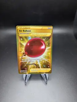 Air Balloon 213/202 Secret Rare Sword & Shield Base Set Pokemon TCG Gold Card - Image 1