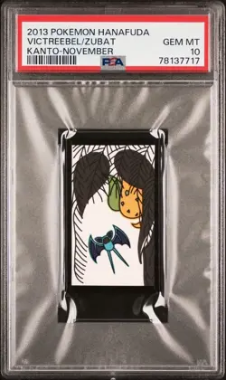 Pokemon Zubat & Victreebel Rare Pokemon Hanafuda Card TCG - PSA 10 Gem Mint - Image 1