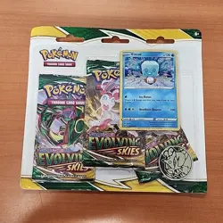 Pokemon TCG Sword & Shield Evolving Skies 3 Pack Blister + Umbreon Promo Card - Image 1