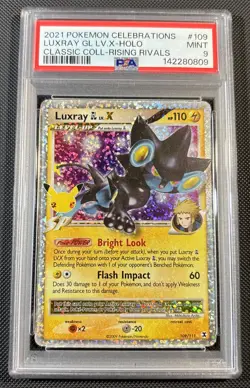 Pokemon Celebrations 2021 Luxray #109 Lv-x PSA 9 New Cert - Image 1